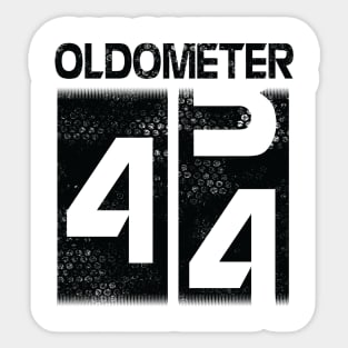 Oldometer Happy Birthday 44 Years Old Was Born In 1976 To Me You Papa Dad Mom Brother Son Husband Sticker